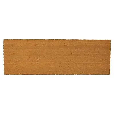 Coir Double Door Mat Coconut Indoor Outdoor Welcome Mats 120 X 40cm Plain • £13