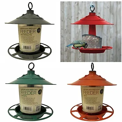 Garland Hanging Lantern Bird Seed & Nut Feeder Wild Bird Plastic Feeder 3 Colour • £7.89