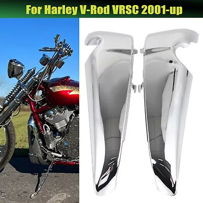 Chrome Radiator Side Cover Shroud For Harley V-Rod Anniversary VRSCAW VRSC 01-Up • $67.98