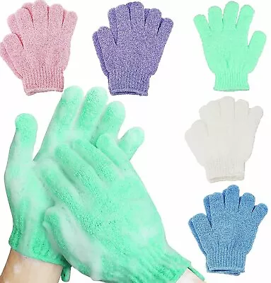 $3.45 • Buy Exfoliating Spa Bath Gloves Shower Soap Clean Hygiene Body Scrub Loofah Massage