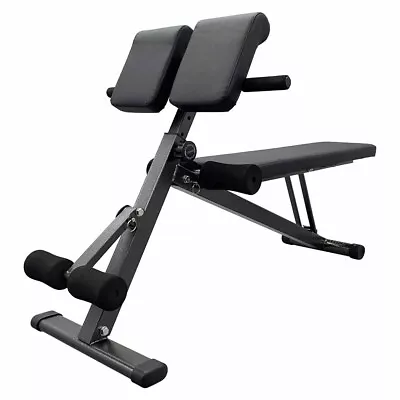 Adjustable AB Back Bench Hyperextension Exercise Abdominal Roman Chair Fitness • $150.40