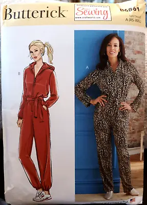 Butterick Sewing Pattern 6861 - Ladies Jumpsuit - A (XS-S-M-L-XL-XXL) UNCUT New • £9.75