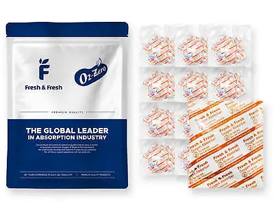 Fresh & Fresh (100 Packet) 500 CC Premium Oxygen Absorbers (10 Bag Of 10 Packet) • $17.99