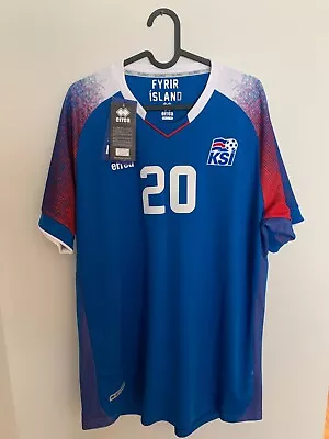 Iceland 2018 Football Shirt BNWT Hallfredsson XL • £48