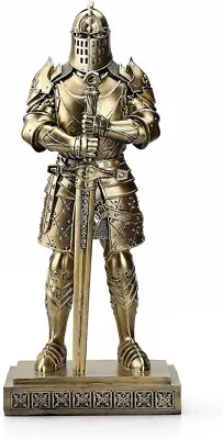 Medieval Knight Statue King's Guard Bronze Knight Swordsman Armor Statue 15  • $172