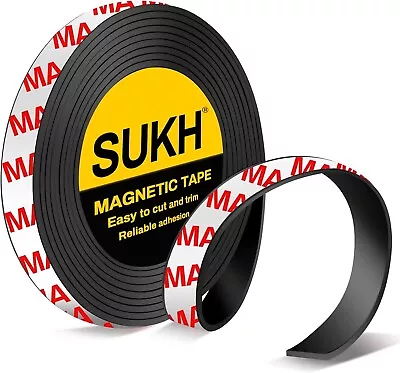 Magnetic Tape Strips With Adhesive Backing - Magnetic Strip  Magnet Band Strong • $9.32