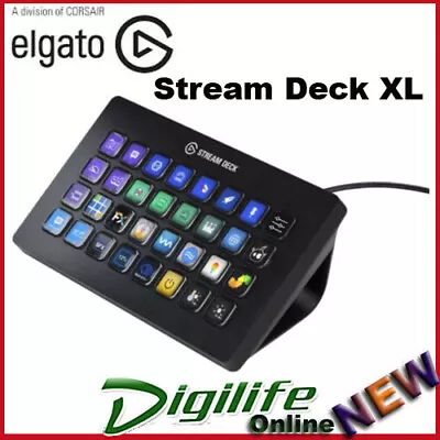 Elgato Stream Deck XL - 32 Programmable LCD Keys 8x4 Grid USB • $449