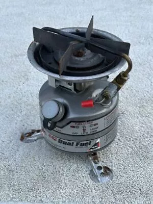 Vintage Coleman Peak 1 Feather Model 442 Dual Fuel Backpacking Camping Stove • $66.44