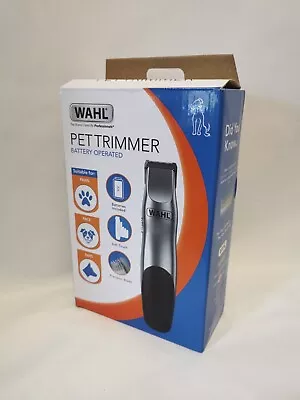 Wahl Cordless Battery Operated Pet Trimmer Grooming Set 1.5mm - 4.5mm 9990-717 • £15.99