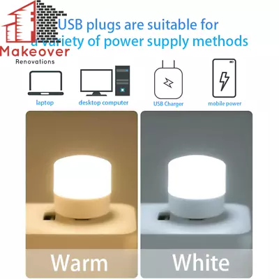 USB Plug Night Light LED Outdoor Camping Light Mini Night Light Can Be Powered B • $14.99