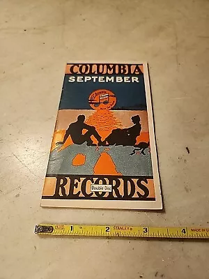 Antique September 1915 COLUMBIA Record Catalog Grafonola Double Disc 15 Pages • $35