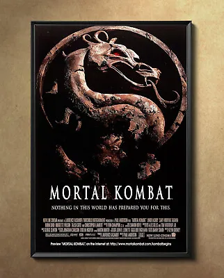 Mortal Kombat 1995 Movie Poster 24 X36  Borderless Glossy 9552 • $17.98
