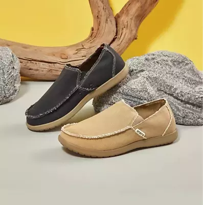 Men’s Loafers Santa Cruz Croc Slip On Canvas Loafers Slip On Shoes For Men • $49.99