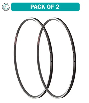 Pack Of 2 Velocity A23 Rim - 650c Rim Black 32H Clincher • $208