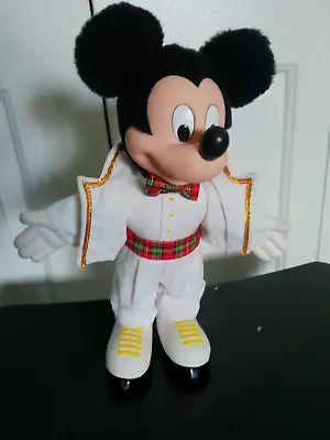 Mickey Mouse Plush Applause Ice Skater Disney Collectible Plush 12” • $15