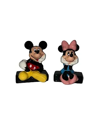 Enesco Disney Mickey And Minnie Mouse Salt And Pepper Shakers NEW • $24.99