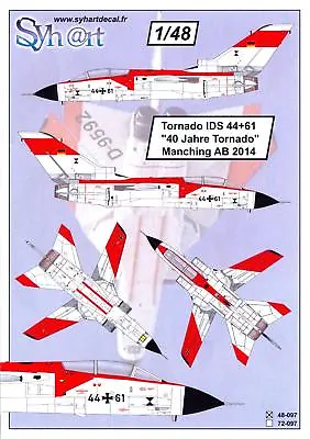 Syhart Decals 1/48 PANAVIA TORNADO IDS  40 Jahre Tornado  40th Anniversary 2014 • $11.99