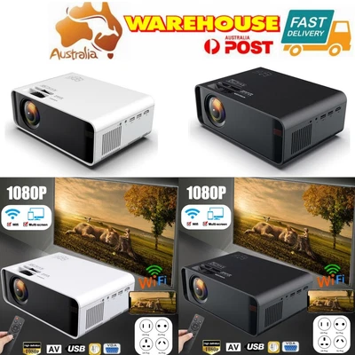 $169.99 • Buy 4K 1080P HD 23000 Lumens WiFi 3D LED Mini Video Theatre Projector Home Cinema