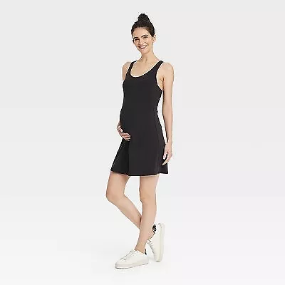 Sleeveless Midi Active Dress - Isabel Maternity By Ingrid & Isabel Black S • $11.99