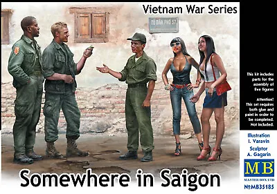 Master Box MB 1/35 35185  Somewhere In Saigon  (Vietnam War Series) (5 Figures) • $20.85