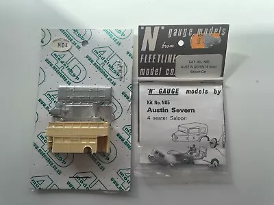 2 N Gauge Model Vehicle Kits. Double Decker Bus And Austin 7 • £4.99