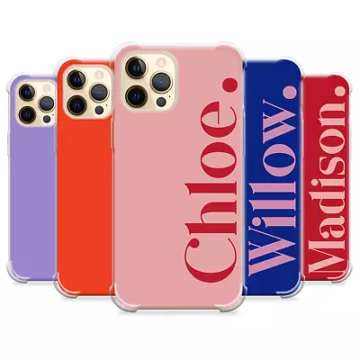 Personalised Case For IPhone 15 12 13 14 Pro Max Plus XS 8 7 SE Silicone Cover • £6.29