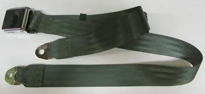 Vintage Non Retractable Lap Seat Belt For Jeeps: Military Olive Drab Green  60  • $31.25