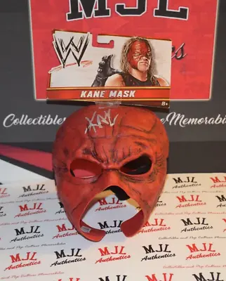 Wwe Hof Kane Signed/autographed Mask W/ Beckett Bas Coa • £154.39