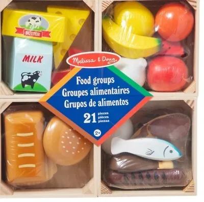 Melissa & Doug Food Groups Set Wooden Educational Toys • £19.99