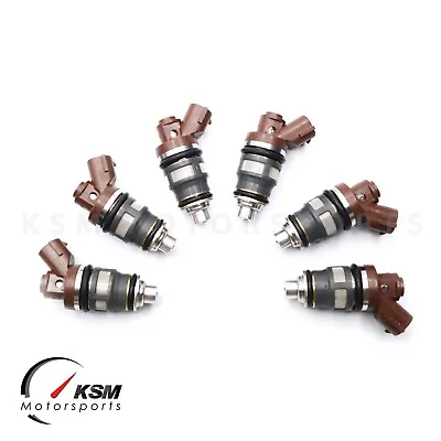 6x 1200cc Fit Denso Side Feed Fuel Injectors For TOYOTA Supra 2JZ 1JZ GTE 1J 2J • $473.13