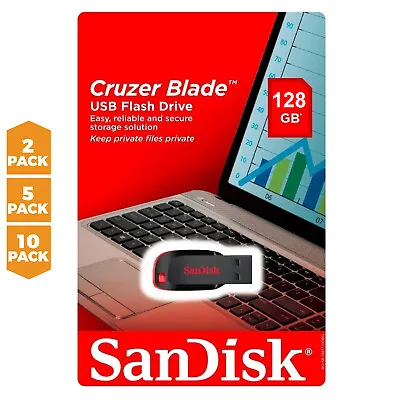 SanDisk 16GB 32GB 64GB 128GB USB 2.0 Flash Drive Thumb Memory Stick USB Pack Lot • $11.99