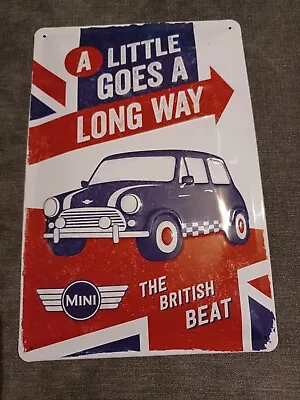 Classic Mini Man Cave Metal Sign 20 X 30cm • £0.99