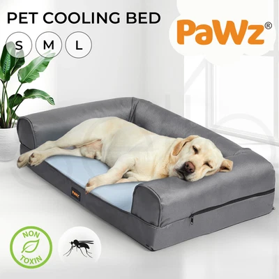$39.99 • Buy PaWz Dog Cooling Beds Orthopedic Sofa Memory Foam Removable Cover Summer Large