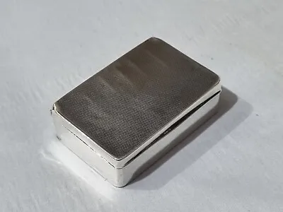 George V Sampson Mordan Hallmarked Solid Silver Match / Vesta Case 1929 • £95