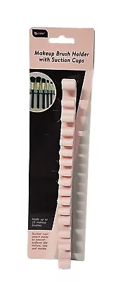 Makeup Brush Holder With Suction Cups Pink Holds Up To 15 Makeup Brushes • $4.88