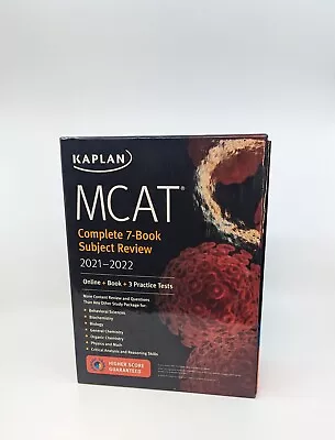Kaplan MCAT 2020-2021 Complete 7-Book Subject Review Boxed Set • $39.95