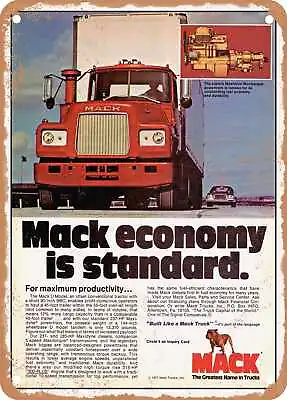 METAL SIGN - 1977 Mack Truck U Model Conventional Tractor • $21.95