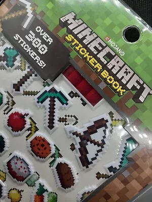 Minecraft Official Game Sticker Book Set - Includes 4 Sheets (300+ Stickers) • $4.95