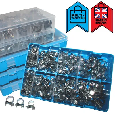 £85.54 • Buy Mini Fuel Line Clips Hose Pipe Clamps For Air Petrol | Assortment Boxes