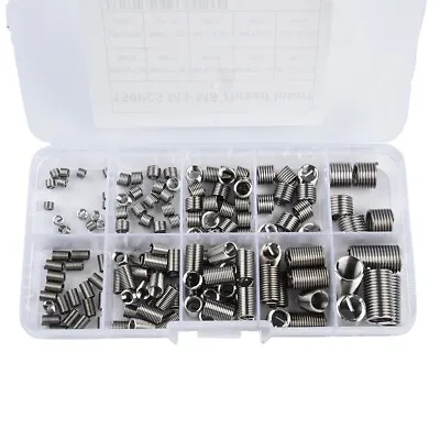 150pcs Thread Insert Stainless Steel Helicoil M3 M4 M5 M6 M8 Thread Repair-Kit • $11.46