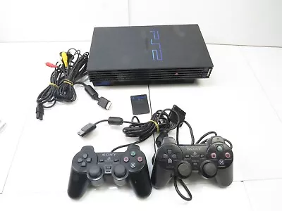 Playstation 2 PS2 Console PAL + Cords 2 X Controller & Memory Card - SCPH-50002 • $135