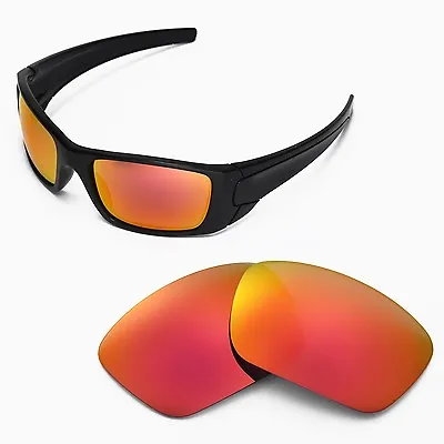 New Walleva Fire Red Replacement Lenses For Oakley Fuel Cell Sunglasses • $12.99