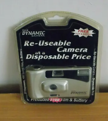 Dynamic Re-Useable Camera With Flash Preloaded With Film & Battery New Old Stock • £12.95