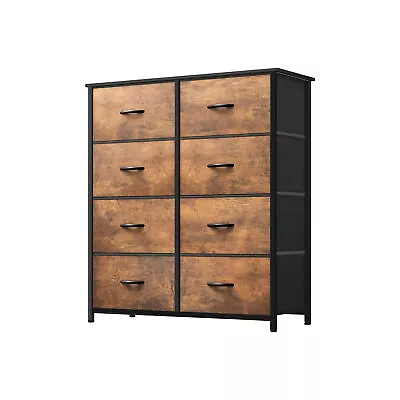 8 Drawers Fabric Dresser Bedroom Chest Furniture Tower Rustic Storage Tower • $59.38