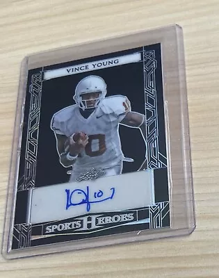 Vince Young 2024 Leaf Sports Heroes Metal Auto Black #4/30 • $4.99