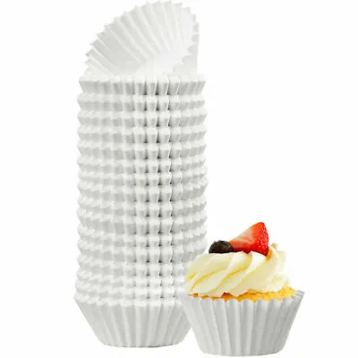 $8.99 • Buy 500pc White Cupcake Liners Mini Muffin Liners Wrappers Paper Baking Cups