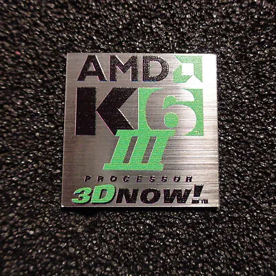 AMD K6-3 3D Now Logo Label Decal Case Sticker Badge [474b] • $3.49