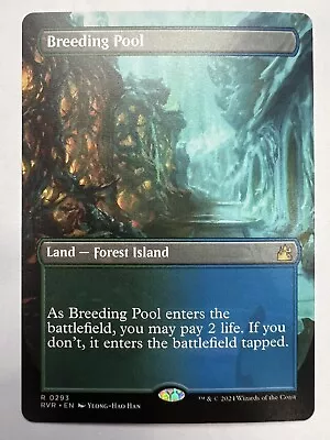 MTG Breeding Pool (Borderless) Ravnica Remastered NM #3 • $12.50