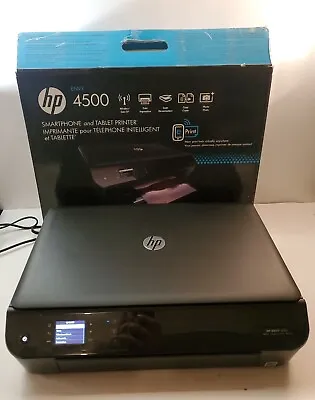 All In One Inkjet Printer Wireless HP Envy 4500 Print Scan Copy   Tested W/ Box • $54.99