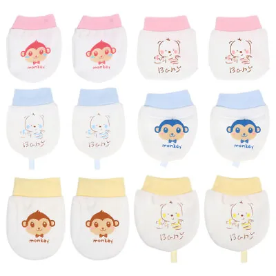  6 Sets Newborn Hand Mittens Baby Products For Newborns Anti-scratch Gloves • £10.85